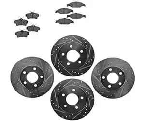 Nakamoto Rotor & Brake Pad Kit Ceramic Performance Drilled Slotted Front Rear Review