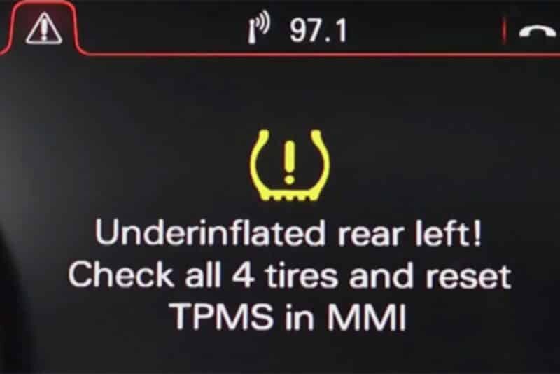 Ford Tire Pressure Sensor Fault